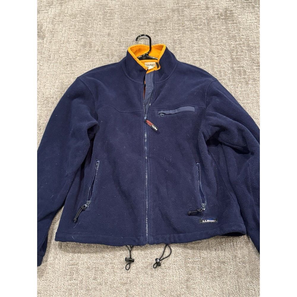 Ll Bean Polar Tech Windstop Medium Blue Fleece‎